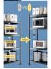 Freestanding Multi-Layer Kitchen Storage Rack for Microwave and Pots