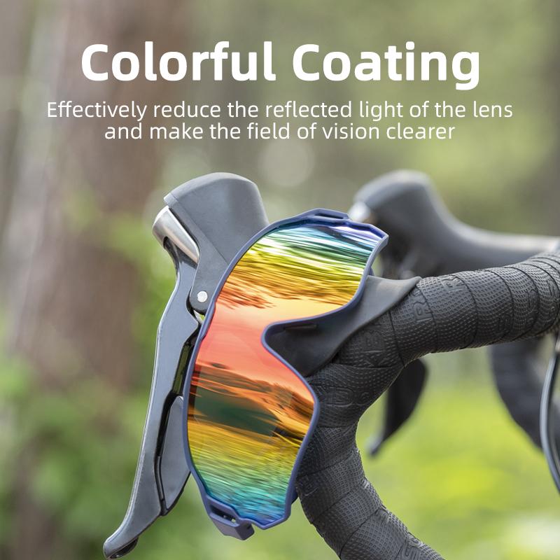 ROCKBROS Polarized Glasses UV400 Rated Sun Eyewear Sport Protection Glasses Bicycle Eyewear Outdoor Hiking Camping Golf Practical Use