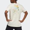Adidas Iseem Gfx Tee Outdoor Sports Print Round Neck Short Sleeve Unisex Tops Off-White GN7337