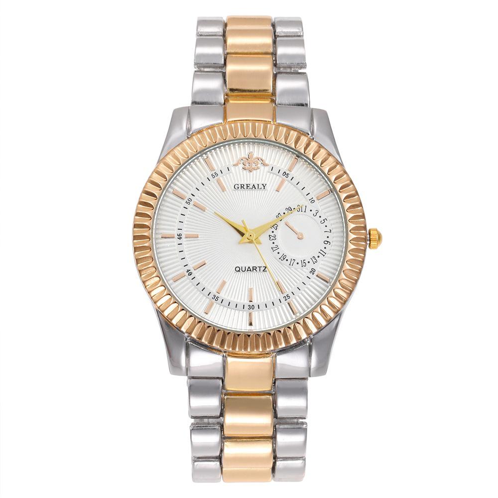 Women's & Men's Fashion Quartz Watch with Alloy Strap