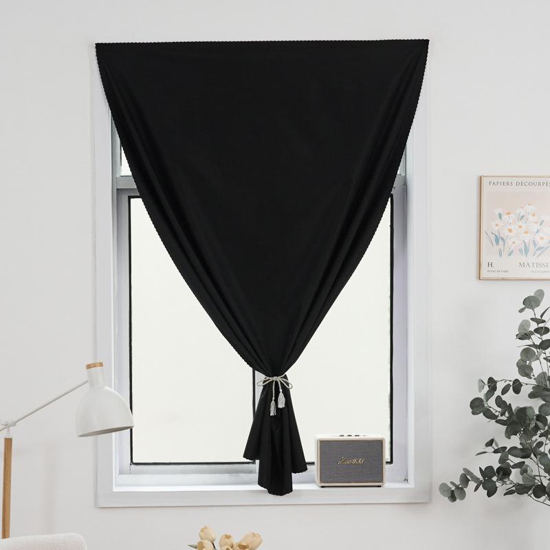 Self Adhesive Blackout Curtains Velcro No Drill Full Length Bedroom Living Room Privacy Thermal Insulated Easy Install 1 Panel