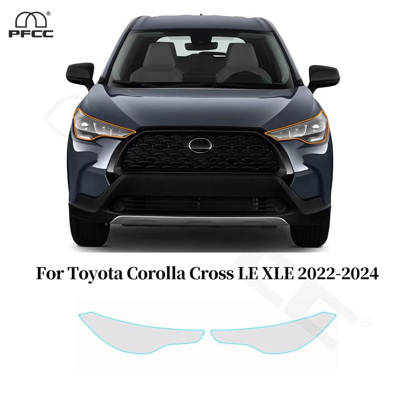 For Toyota Corolla Cross LE XLE -2024 Headlight Rearview Film TPU Anti-scratch Protection Film Pre-cut Clear PPF Invisible