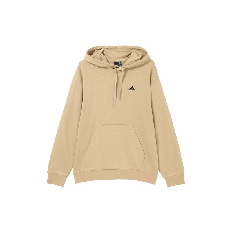 adidas Unisex Minimal Logo Hoodie Beige IV7592