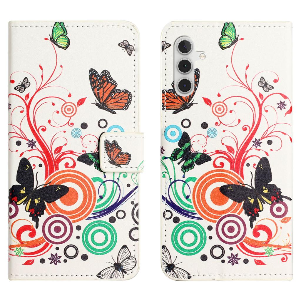 For Samsung Galaxy S24 FE Case Wallet PU Leather Flip Phone Cover Pattern Printing