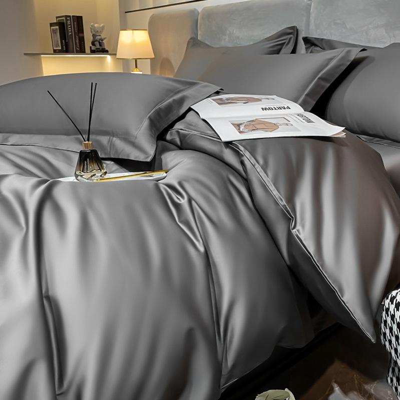 Class A 200 Thread Count Long Staple Cotton Four Piece Set Pure Cotton Bed Sheet Quilt Cover Four Seasons Light Luxury Nantong Bedding