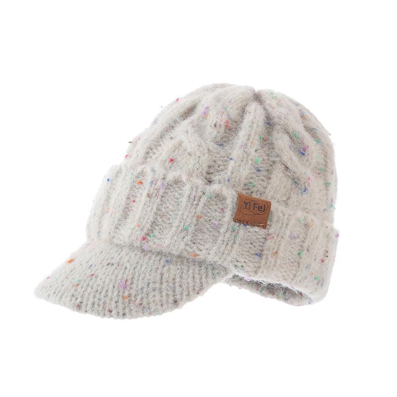 Sequined Cap Autumn and Winter Outdoor Leisure Thickened Thermal Ear Protection Hat Wool Hat