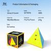 Qiyi Qiming S2S3 Solid Color 3-Layer Pyramid Rubik's Cube - Ideal Educational Toy for Beginners and Kids