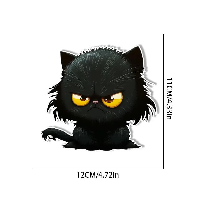 1PC Cartoon Black Cat Car Stickers for Auto Body Window Bumper Personalized Animal Cool Decoration Waterproof Vinyl Decals