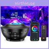 Mexllex Galaxy Projector Star Projector Remote Control Night Light Usb Bluetooth