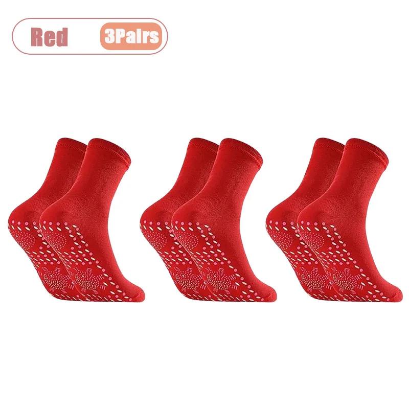 Winter Thermal Tourmaline Energy Socks Self Heating Massage Mid Calf Socks for Men and Women Breathable Anti Slip Warm
