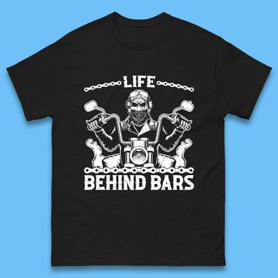 Skeleton Motorcycle Rider T-Shirt Womens Tops Tees