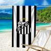 Strandtuch mit aufgedrucktem FC-Wappen, superweiche Mikrofaser, perfektes Geschenk zum Geburtstag, für Pool, Strand, Reisen, für Familie und Freunde
