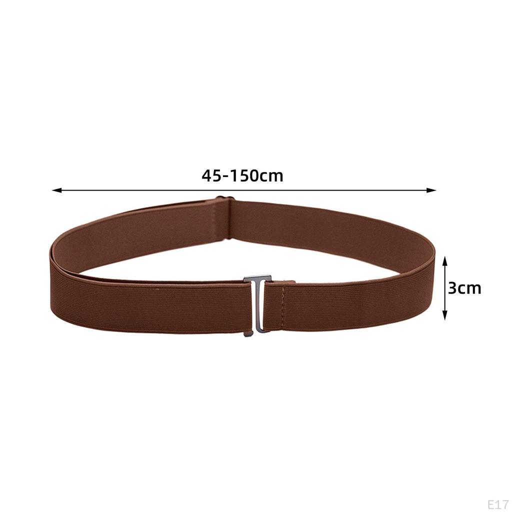 Belt for Women, Invisible Belt, Comfortable Elastic Waistband, Belts with Flat Buckle.
