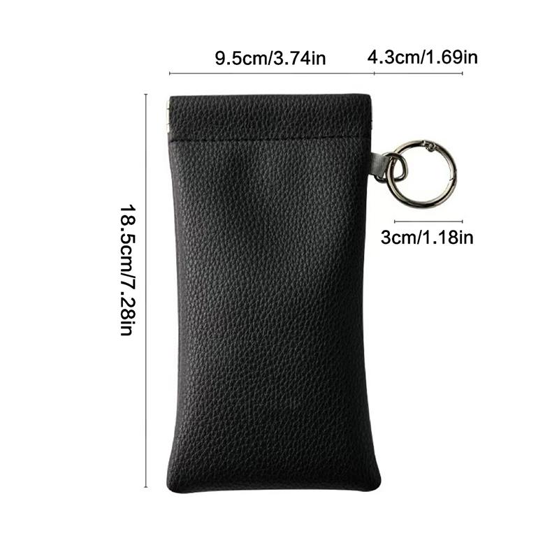 Étui Portatif à Fermeture Automatique pour Lunettes de Soleil Coque Souple Cuir PU Sac de Rangement pour Lunettes Boîte Étanche pour Lunettes Accessoires pour Lunettes
