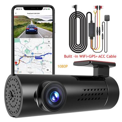 Câmera de painel automotiva 1080P DVR gravadora de vídeo frontal e traseira mini câmera de painel para rastreador GPS de carro WiFi monitoramento de estacionamento controle de aplicativo