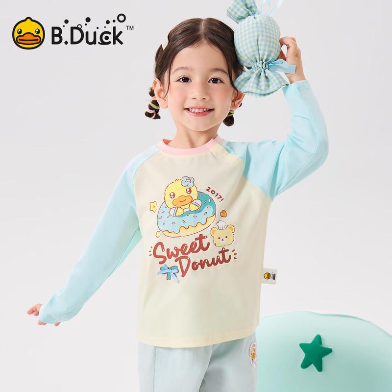 

Детская хлопковая футболка с длинным рукавом B.Duck для девочек 120