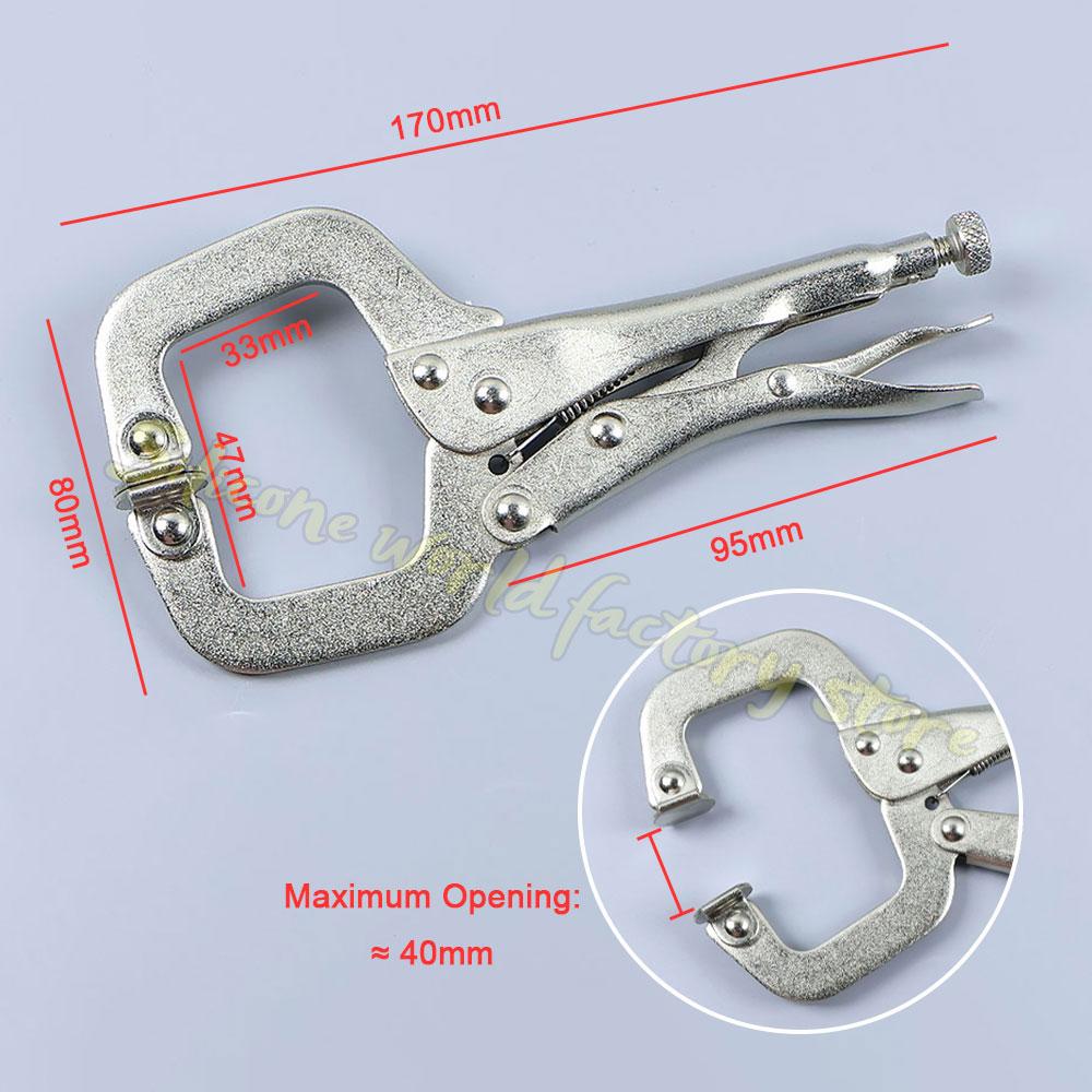 Silicone World 6Inch Multifunctiona Powerful Plier C-type Pliers Universal Pressure Pliers Clamp Welding Woodworking Fixing Tool