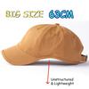 Casquette de Baseball Grande Taille 63cm pour Homme Japonais Coréen Grande Tête Casquette Non Structurée Casquettes de Baseball Surdimensionnées XXL Douce Pliable Casquette Papa