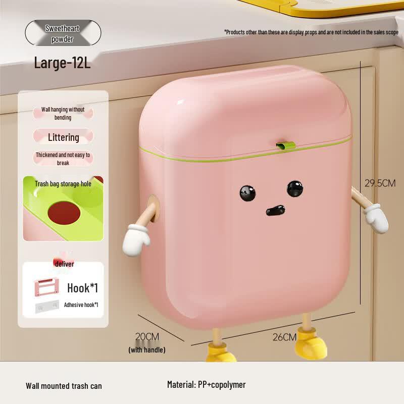 Stylish Press-Top Kitchen Trash Can