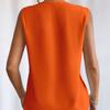 Summer New Pleated V-neck Solid Loose Shirt Women Sleeveless Elegant Casual Woman Blouse Vintage Fashion Office Lady Plus Size Blouses Tops 24716