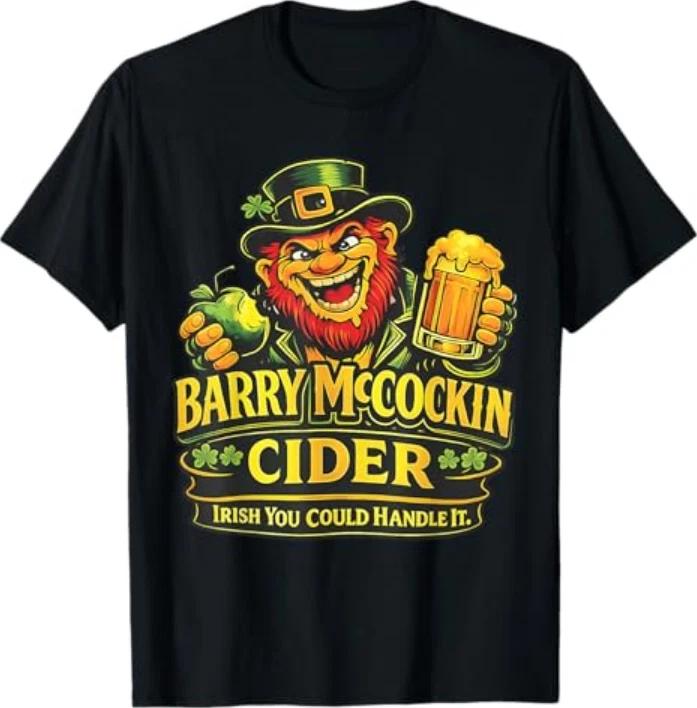 Barry Mccockiner Mcconconner Irish Pub Funny Saint Patricks Tshirt S