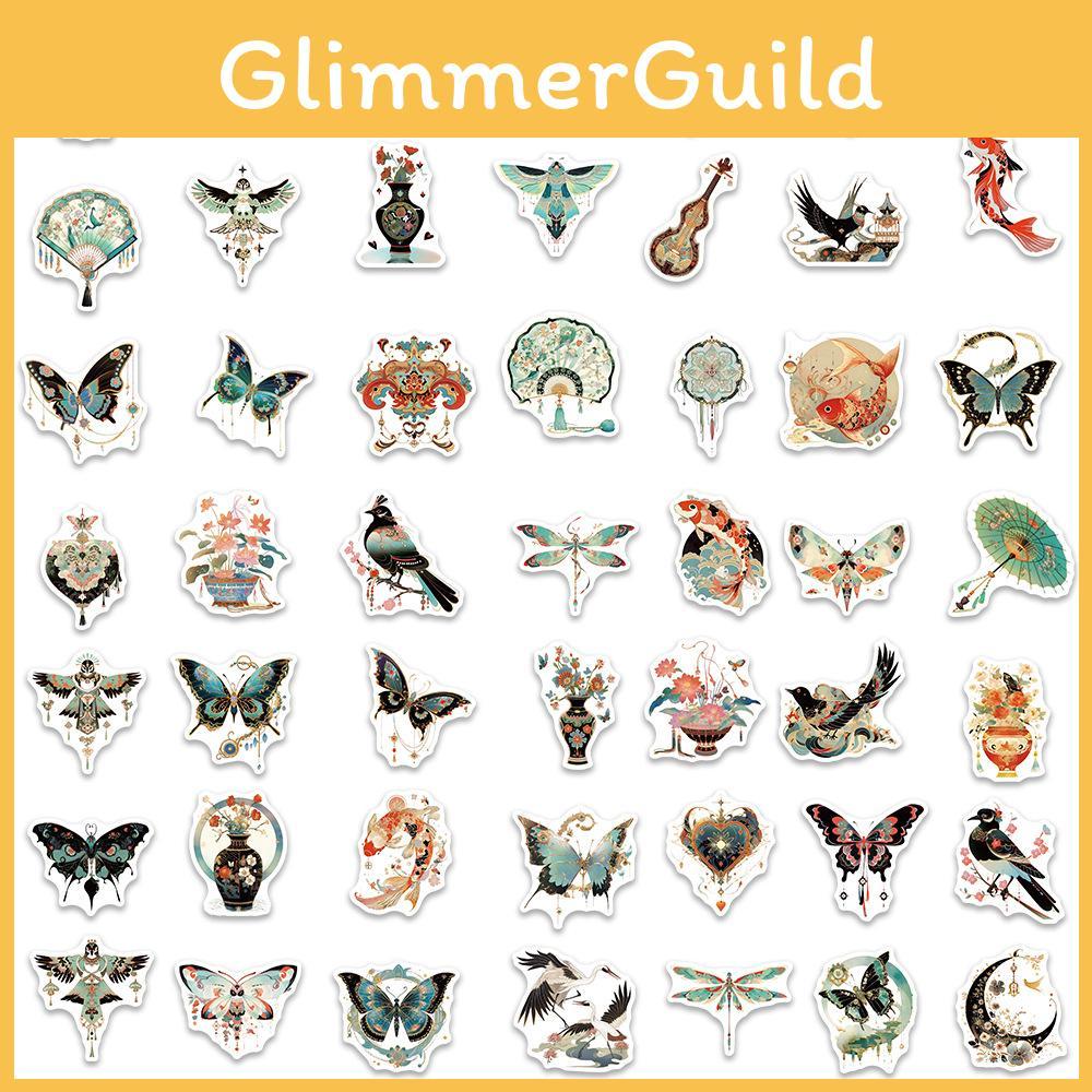 50 Sheets Of Retro Style Graffiti Stickers For Guitar Notebook And Luggage Waterproof Diy Decor