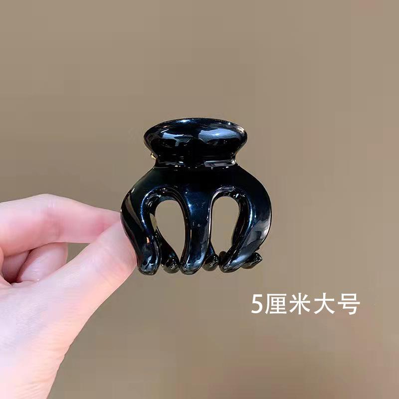 Black Matte Grab Clip, High Ponytail Hair Grab Hairpin, Fixed Artifact, Pumpkin Grab Clip, Hair Accessories, Small Clip.