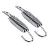 2x Motorcycle Exhaust System Fully Rotatable Mounting Springs Stainless Steel