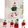 Christmas Elf Doll Ornament With Fabric Material For Holiday Tree Decorations
