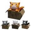 Niedliche Cartoon-Katzenfiguren zum Sammeln und Dekorieren Set mit 4