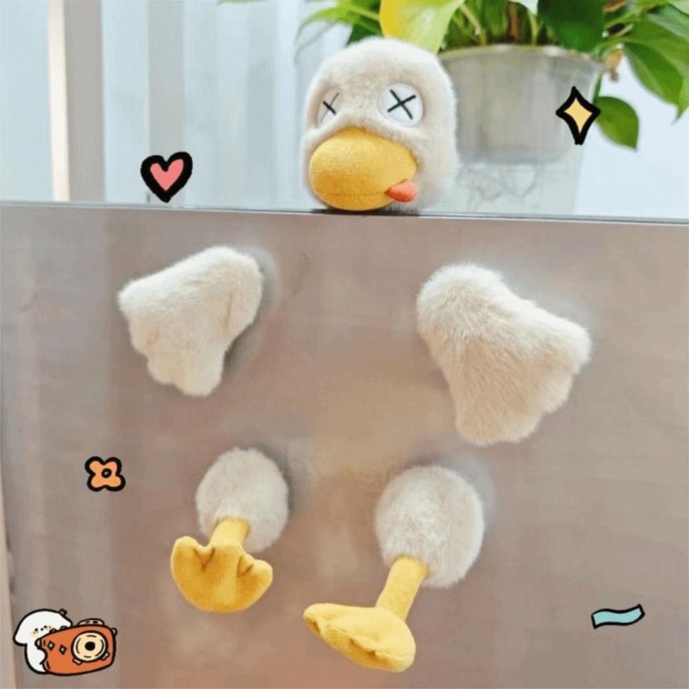 Funny Duck Plush Toys Simulation Cartoon Plush Duck Doll Creative Fun Stuffed Animal  Sleeping Gift