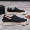 Sommer Herrenschuhe Neue Ein-Pedal Lazy Casual Stoffschuhe Trendy Fischerschuhe Herren Zweiweg Atmungsaktive Canvasschuhe