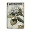 Vintage Metal Tin Sign 8x12 Inch Wall Decor Retro Hydrangea Art for Home Cafe Garage Bar