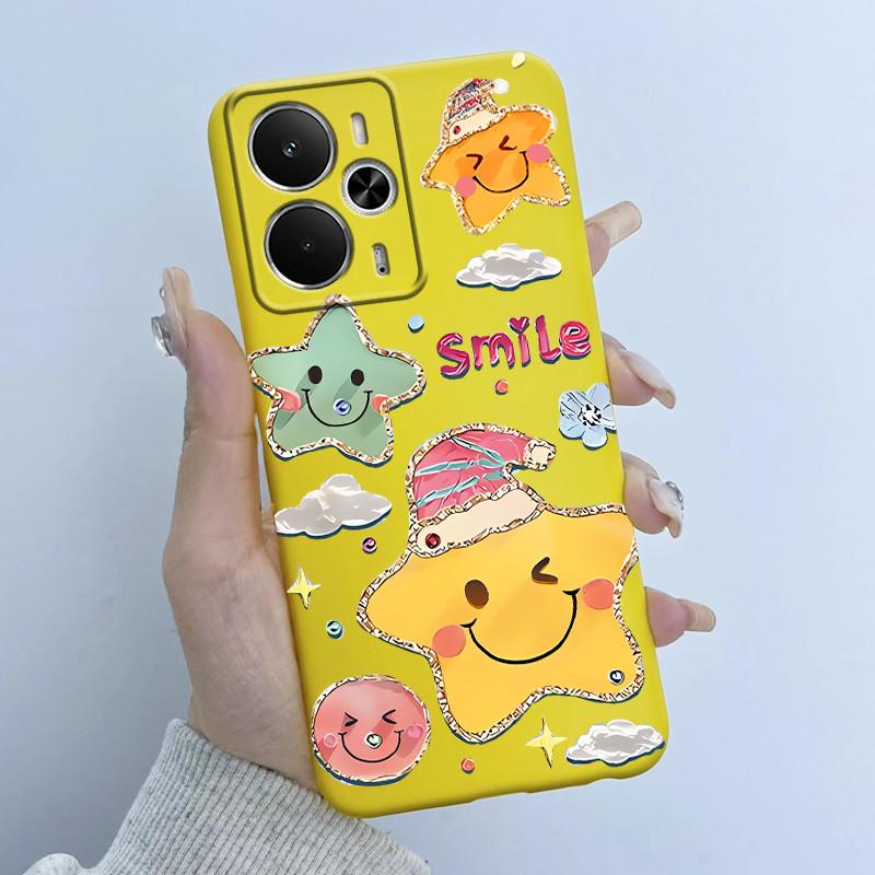 Cases For OPPO Realme 14 14T 5G Casing Fashion Flower Astronaut Girl Design Soft Silicone TPU Cover For Realme14T realme14 Coque