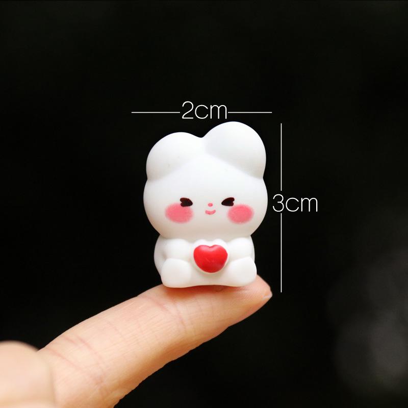 Adorable White Rabbit Figurine Blind Box - Cute Gift & Micro Landscape Decor
