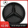 Varm Bildekal til Mercedes Benz E200 E250 E300 E350 E400 E43 E450 E500 Sølv og Svart OE Stil Frontgrill Stjerneemblem Krom