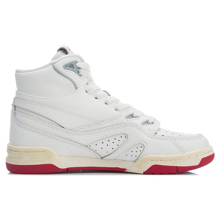 Li Ning 937 Vintage Basketball Shoes Women's High Top Ecru AGBR026-1