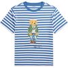 Polo Striped Bear Print T-Shirt Kids Tops Blue CWPOTSHY8020801-400