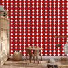 Red Checkered Wallpaper, Red, Coral, and White, 50x1000