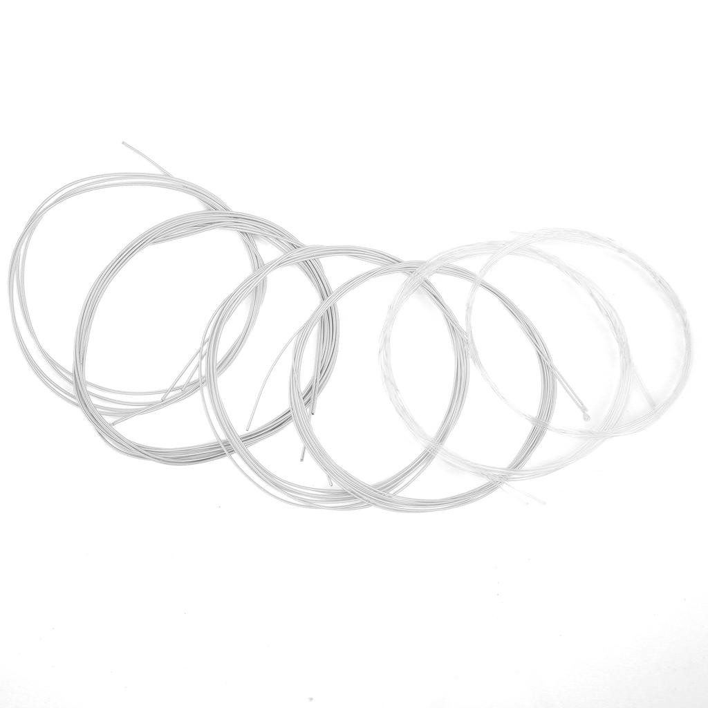 6PCS Oud Strings Set 1G 2D 3A 4E 5B 6F Nylon SilverPlated Copper Alloy Replacement