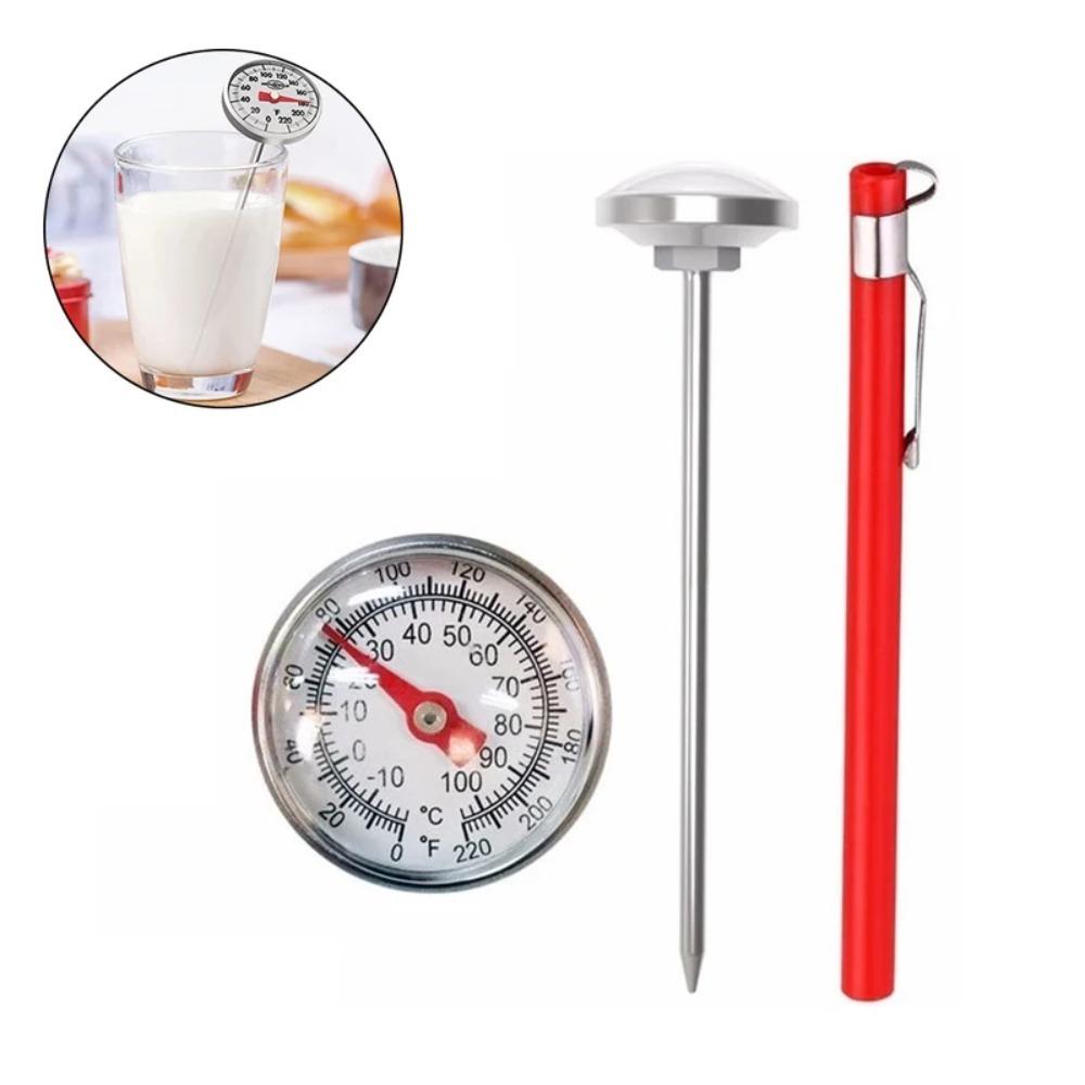 Stainless Steel Thermometer Probe -10~120 ° C Food Temperature Sensor Pointer Thermometer  Milk