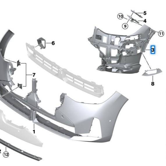 BMW X3L G48 Front Bumper Bracket 51118087017/51118087018.