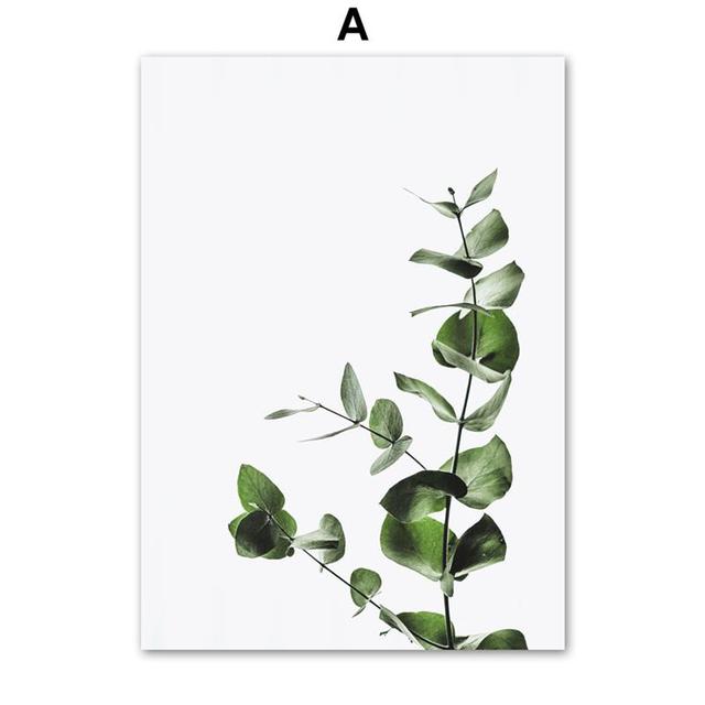 

Картина на холсте «Скандинавское растение» Современные скандинавские постеры и принты для гостиной Художественная картина для дизайна дома Без рамки 21*30cm No Frame