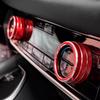 For Nissan Rogue -2025 Car Air Condition Knob Button Ring Cover Decor Pair