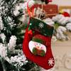 Christmas Stocking Hanging Pendant Christmas Santa Bag Candy Tree Xmas Mini Hanging Sock Decor Stocking Home Decor