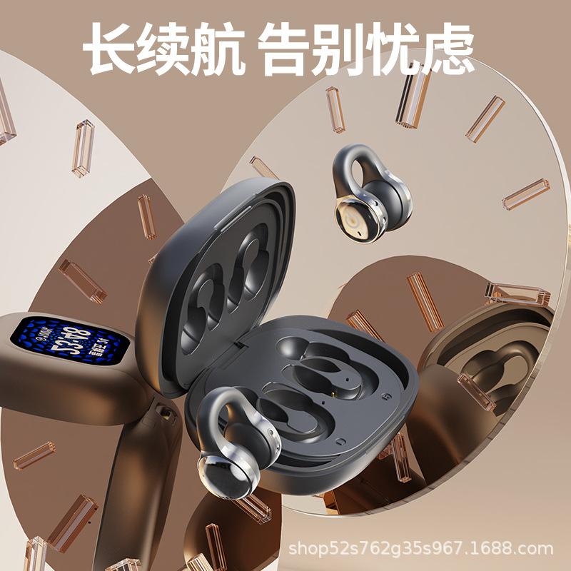 Private model new X63 touch screen clip-ear Bluetooth headset high sound quality long battery life OWS wireless intelligent noise reduction