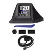 Black Car HUD Display Multifunction Dual Mode OBD GPS HUD Gauge 4 Alarm for Vehicle
