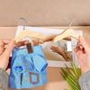 Solid Wood Kids Hanger with Clip Coat Hanging Rack Portable Mini Hanger