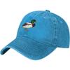 Gorra de Béisbol Bordada de Pato Mallard Algodón Lavado Gorra de Papá Protección Solar Ajustable Gorra para Exteriores