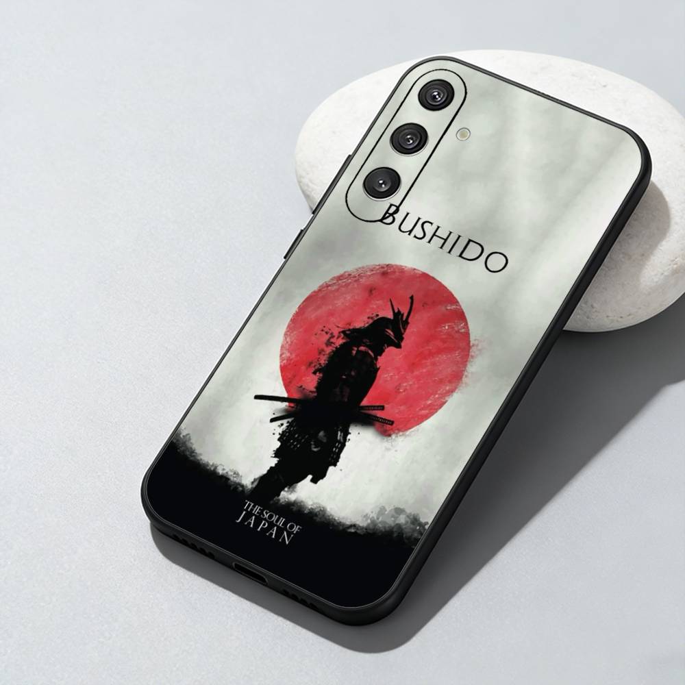 Japanese Bushido Samurai Phone Case For Samsung Galaxy A73,A72,A71,A70,A52,A51 Others Soft Black Cover